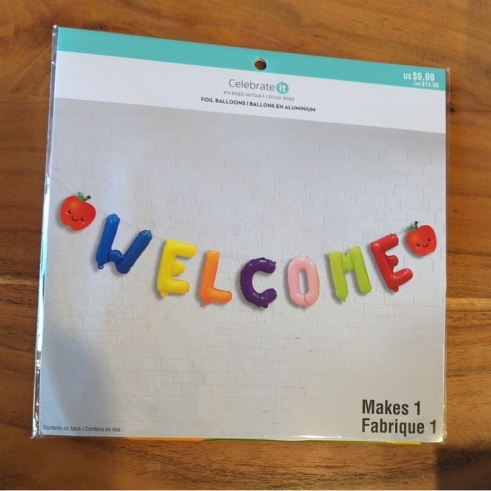 Celebrate It Colorful Welcome Foil Balloons